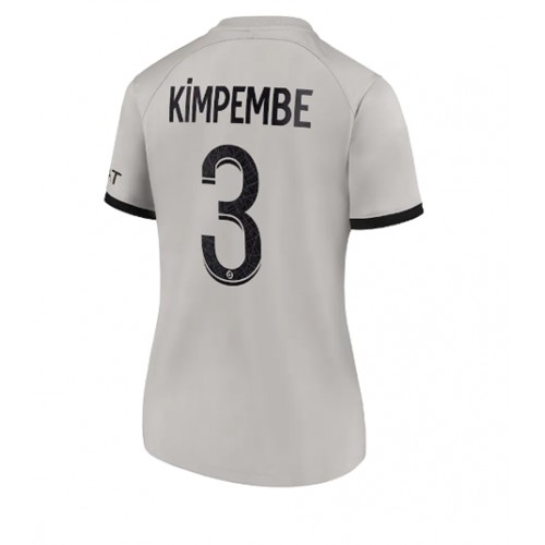 Paris Saint-Germain Presnel Kimpembe #3 Bortedrakt Kvinner 2022-23 Kortermet Paris Saint-Germain Presnel Kimpembe #3 Bortedrakt Kvinner 2022-23 Kortermet